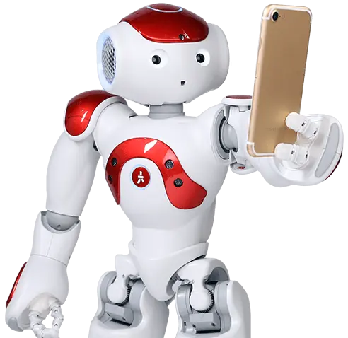 robot selfie
